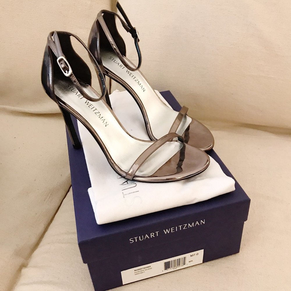 STUART WEITZMAN Nudistsong Patent Leather Heels US 7 - worn for 15 min! - Picture 7 of 11